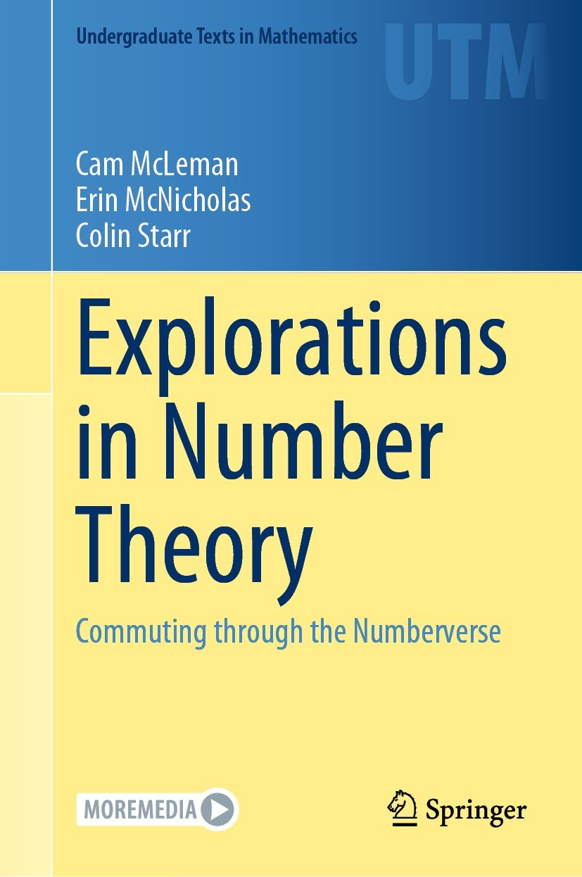 Portada del libro: Explorations in Number Theory.