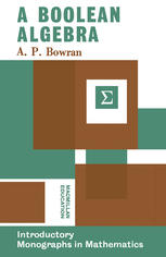 Portada del libro: A Boolean Algebra.